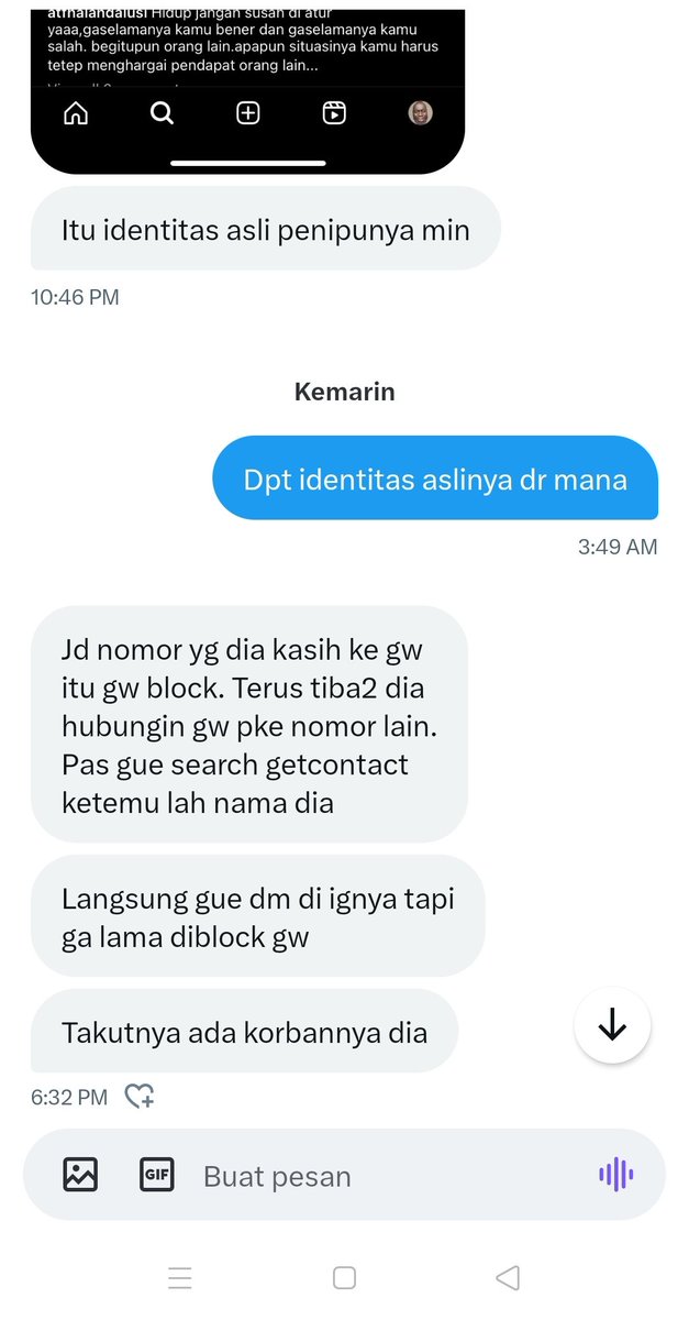 LambeCrigis's tweet photo. Laporan baru PENIPUAN dr app hornet
Dan terdeteksi Instagram oknum PENIPU nya

Ada yang kenal?

Check check jangan sampai ada korban https://t.co/DrhHPajRzA