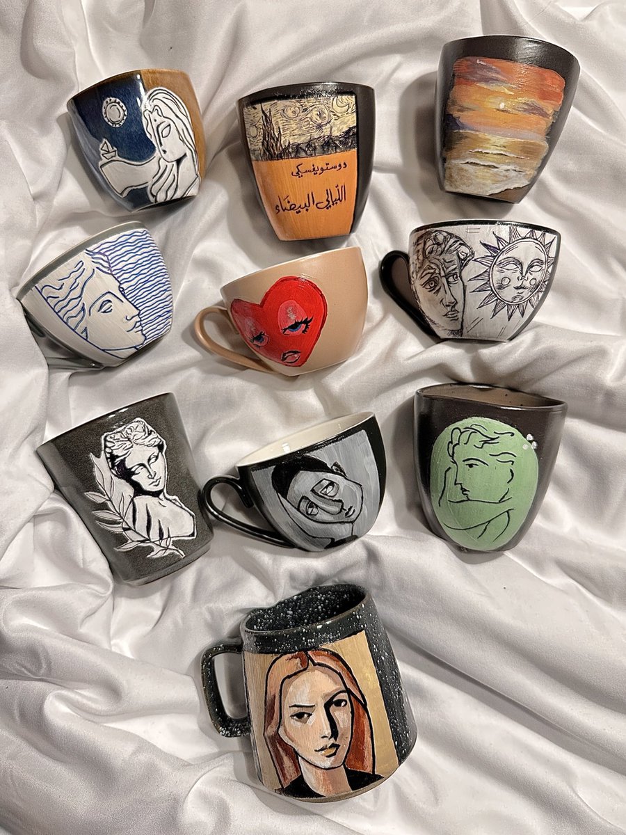 الأكواب المتوفرة للطلب 💓