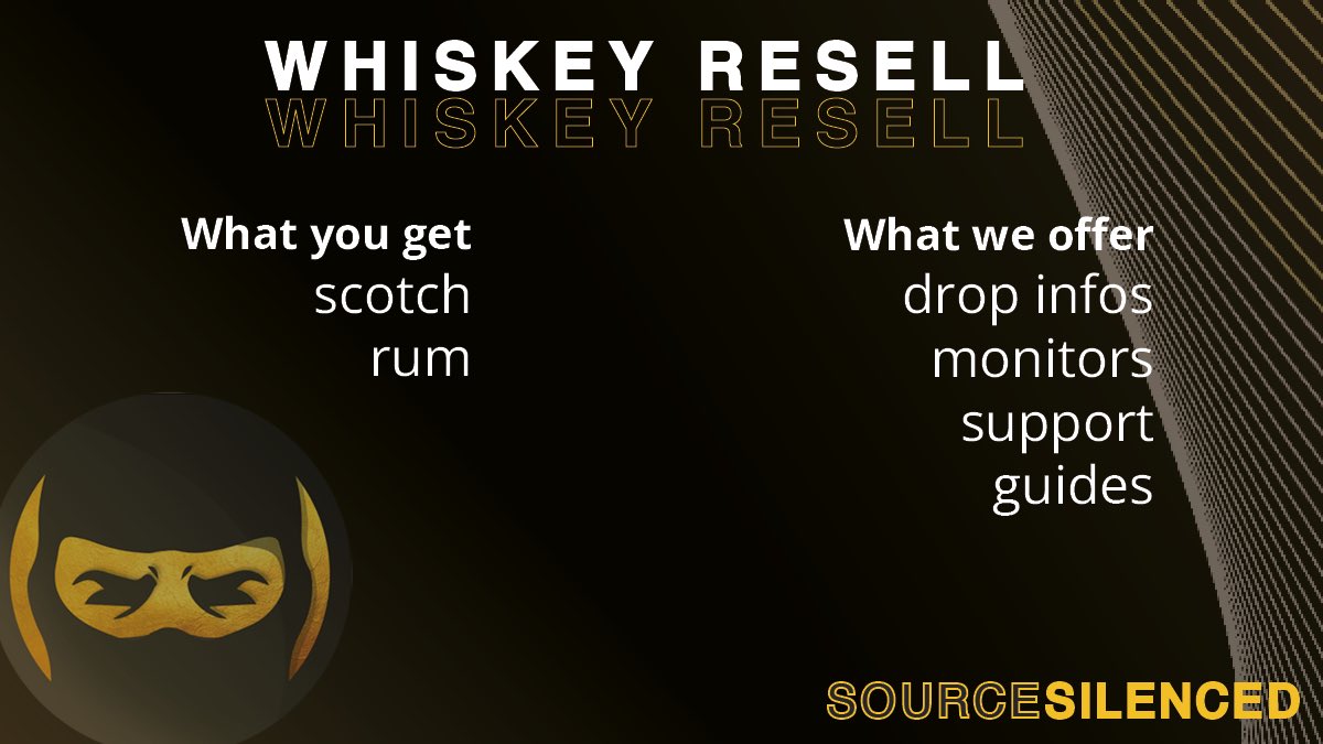 SourceSilenced's tweet image. This part of our portfolio is by far one of our biggest. Alcohol, specifically whiskey. 🥃 Since many of our moderators are whiskey connoisseurs, we are able to provide you with the best ballots for the newest releases, scripts for automatic raffle entries, and holding advice.…