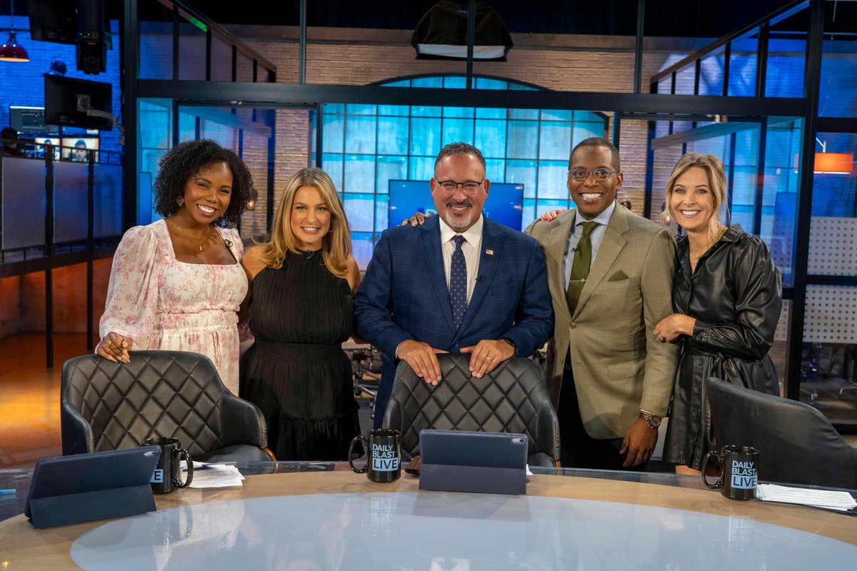 Daily Blast LIVE (@dailyblastlive) on Twitter photo As students and teachers step back into the hallways, Secretary #MiguelCardona (<a href="/teachcardona/">Dr. Miguel A. Cardona</a>) joined the DBL Panel. He shares his take on the curriculum in #Florida, teachers, and keeping students safe.
Watch Here: youtube.com/live/MfAZ6PKFq…
#education #secretaryofeducation As students and teachers step back into the hallways, Secretary #MiguelCardona (<a href="/teachcardona/">Dr. Miguel A. Cardona</a>) joined the DBL Panel. He shares his take on the curriculum in #Florida, teachers, and keeping students safe.
Watch Here: youtube.com/live/MfAZ6PKFq…
#education #secretaryofeducation