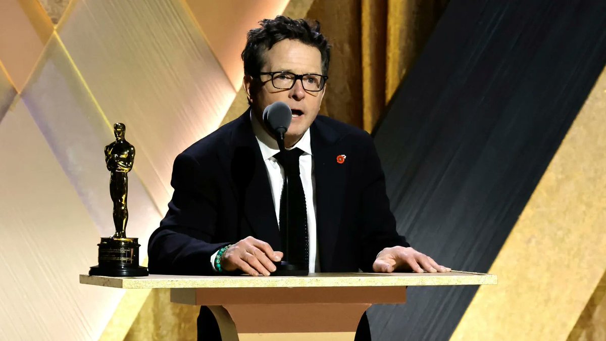CinemaTweets1's tweet image. Last fall, Michael J. Fox was presented with an honorary Oscar for his advocacy in raising $1.5 billion for Parkinson’s disease research. Fox was diagnosed with Parkinson’s in 1991 at the age of 29 when the world was in the palm of his hand. Instead of packing it in &amp;amp; feeling…