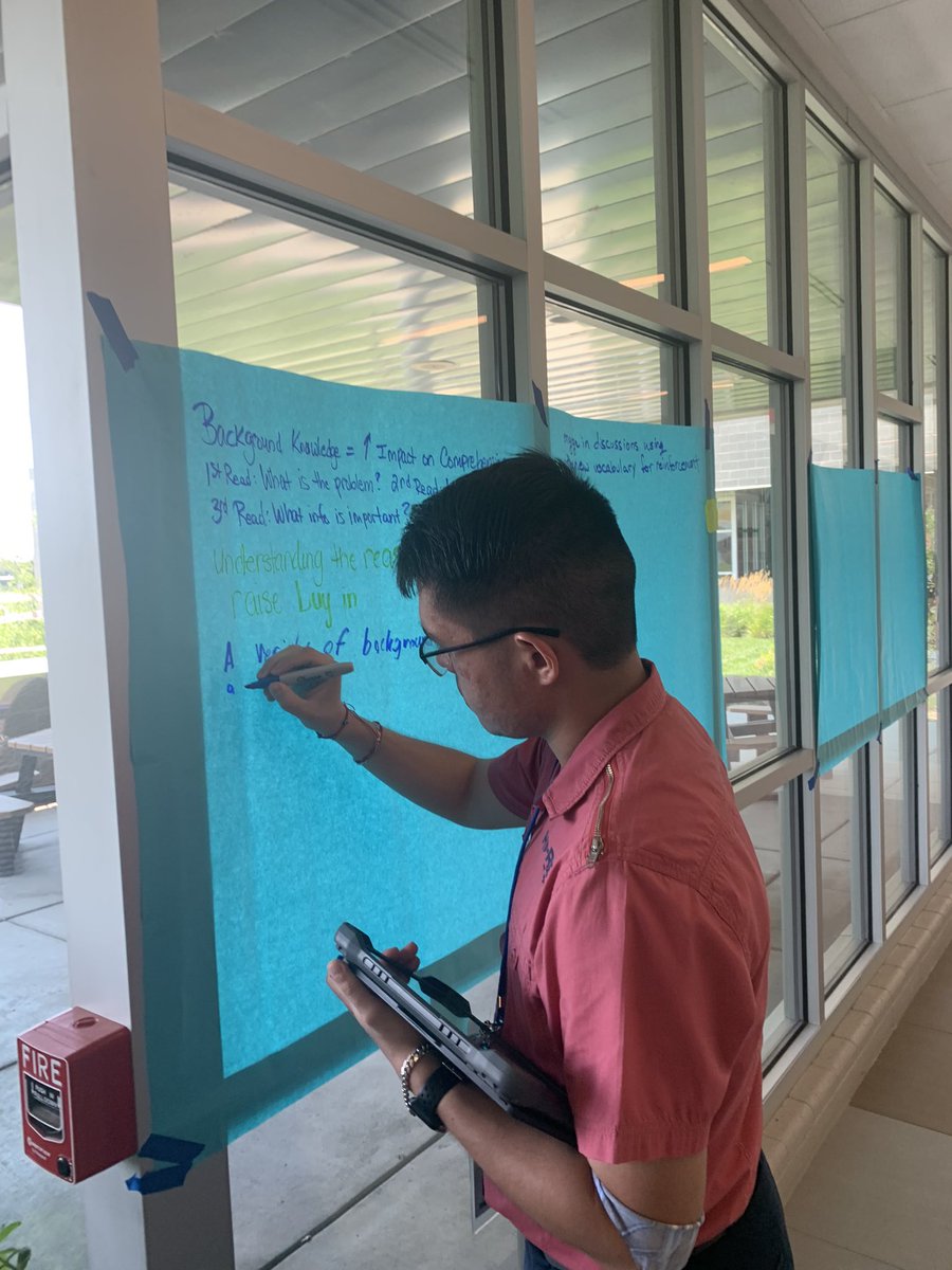 Buffs reviewing literacy strategies and learning about discipline with Mr. Meng during The Amazing Race <a href="/GCHSbuffs/">GCHS</a> <a href="/USD457/">Garden City Public Schools USD 457</a>