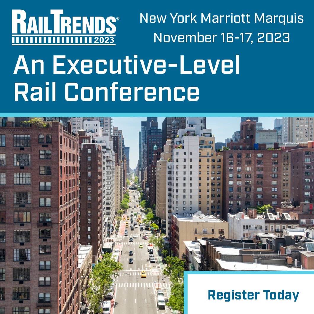 Join renowned rail executives who are eager to share top thoughts and insights at the New York Marriott Marquis this November 16th and 17th.

*Take advantage of early bird registration, now thru Sep 14th ($300 Off!). Seats are limited - Register Today: railtrends.com