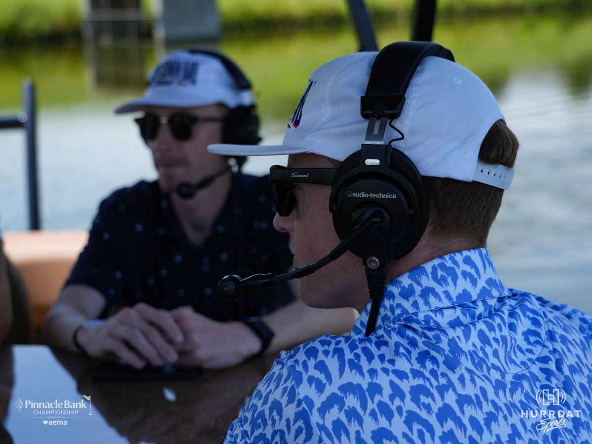 LIVE FROM THE BOAT AT THE HURRDAT HARBOR! 🛥️🛟🎧

Our first ever live podcast from the water was a hit. For all of our @BoysDownBadPod listeners we suggest you watch their next podcast episode live from the Pinnacle Bank Championship!

#hurrdatsports #pinnbankgolf