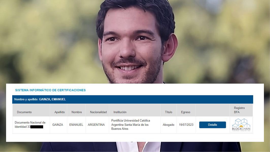 Un precandidato a intendente mintió sobre su título de Abogado y la UCA tuvo que salir a desmentirlo, además, le puso tan pocas ganas que decía 60 materias aprobadas cuando la carrera tiene 53. Si no te enteraste, es porque es de JxC. El único título que tiene es el de farsante.