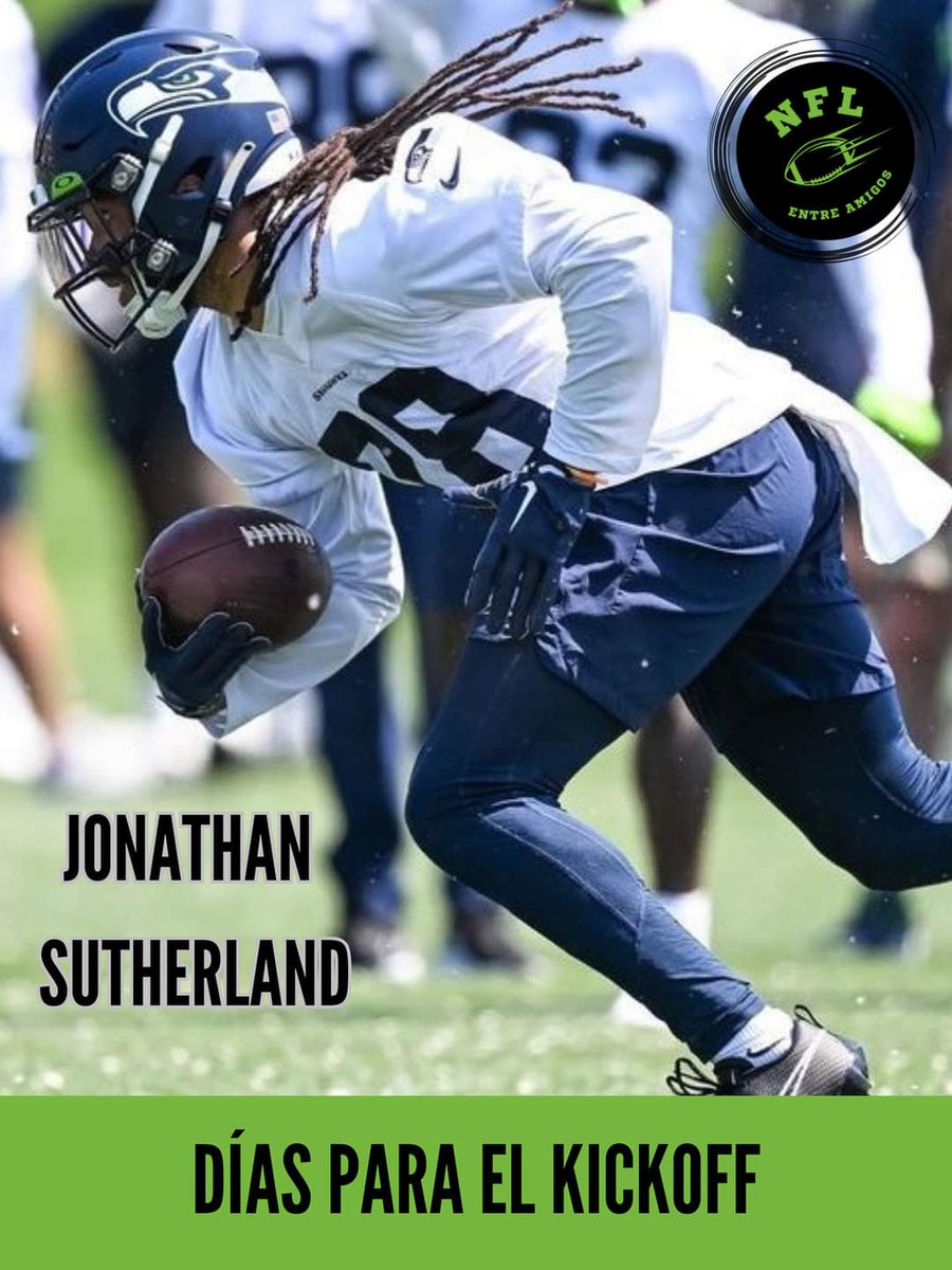 nflentreamigos's tweet photo. Jonathan  Sutherland de  Los @Seahawks nos  recuerda que solo  faltan  28 días para el  kickoff  de la NFL.

#GoHawks 
#kickoff 
#nflentreamigos https://t.co/h3DmAlzWwf