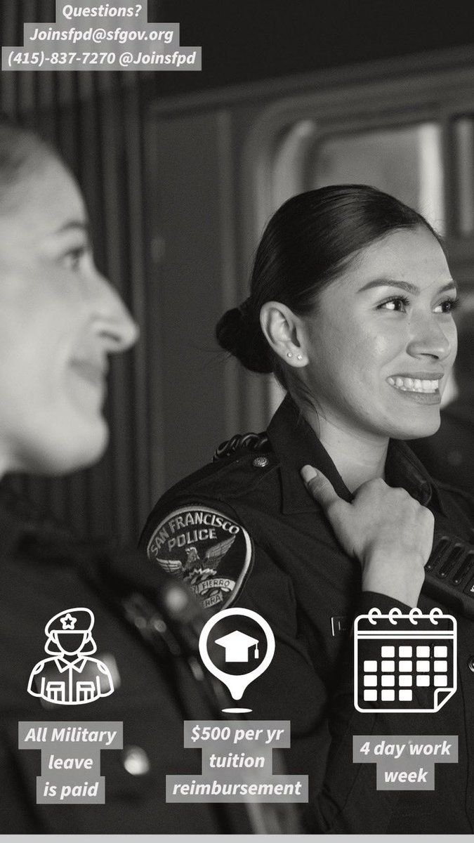 JoinSFPD's tweet photo. #joinsfpd https://t.co/hUKAAeBkPy