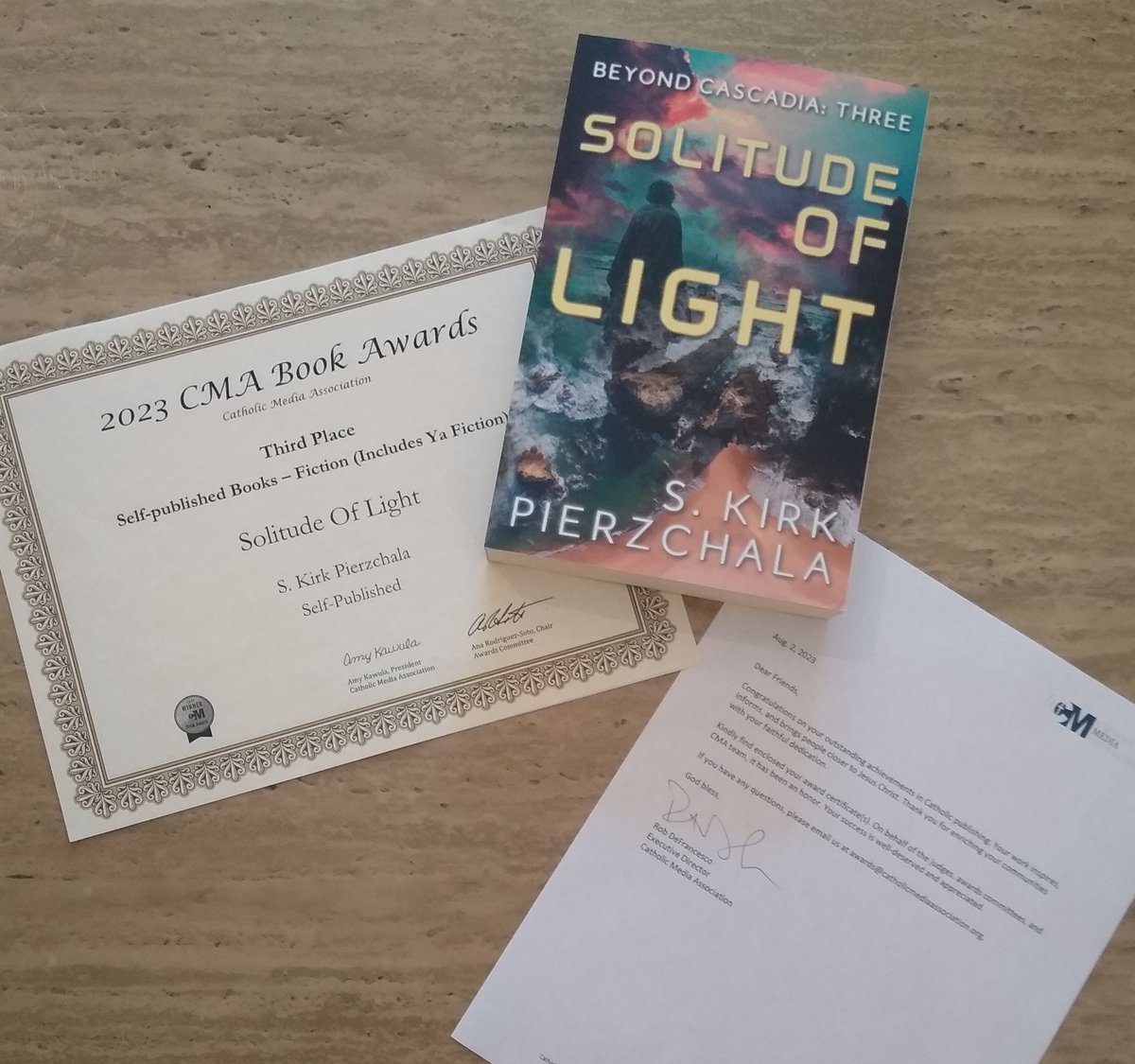 Yay, the official awards certificates arrived today! Not as spectacular as a deed to a bowling alley, but still very much appreciated!

 #catholicfiction