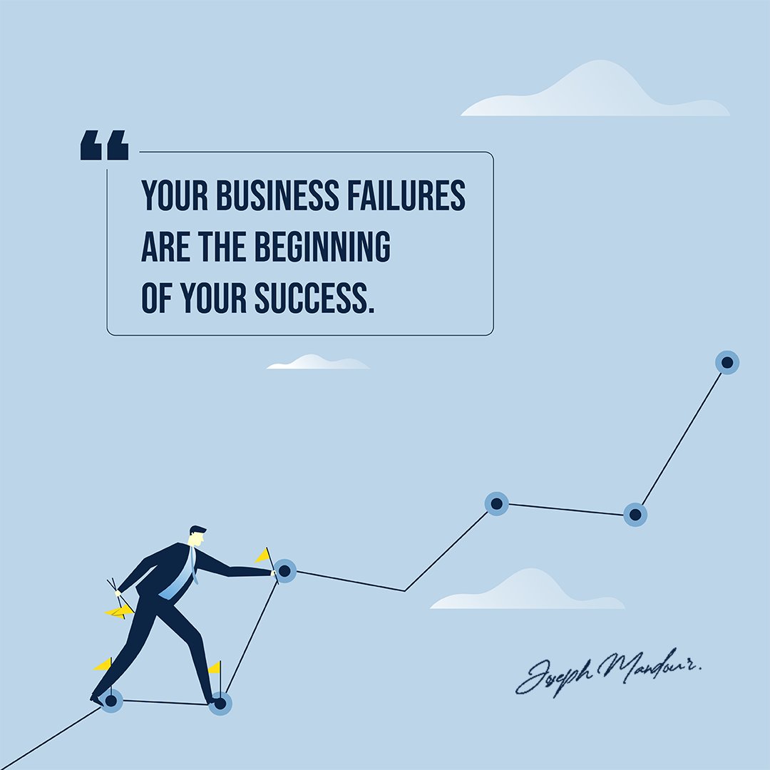 Progress isn't only about reaching the top. Business failures hold vital lessons too, guiding success by revealing what works and aiding personal growth. Embrace failures as much as achievements on the path to progress. #SuccessMindset #LearnFromFailures