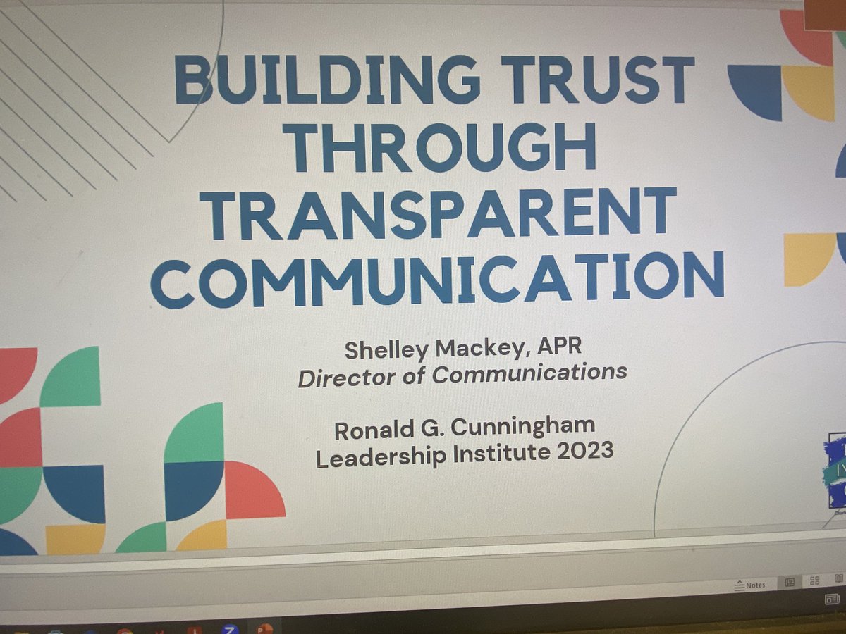 Thanks to my colleague, Sara, for taking this cool pic today during our annual Leadership Institute! I love talking communication with school leaders (and sharing my favorite messaging framework)! #schoolpr