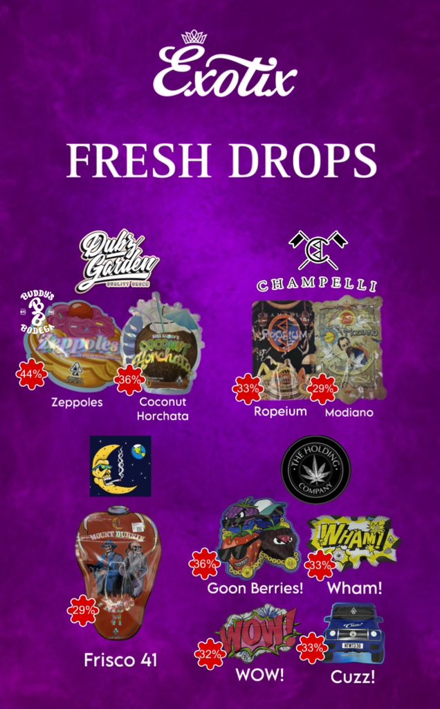 ExotixHollywood's tweet photo. FRESH DROPS! Limited supplies📈 https://t.co/0Ny5YsuZIv