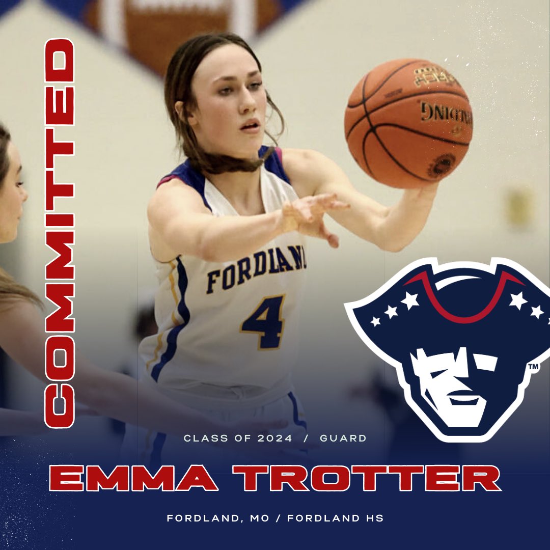 patriotswbb_'s tweet photo. Join us in welcoming Class of 2024 Commit, Emma Trotter, to the Lady Patriots family! 🏀❤️💙 #PatriotsWBB https://t.co/lA70hNsBTd