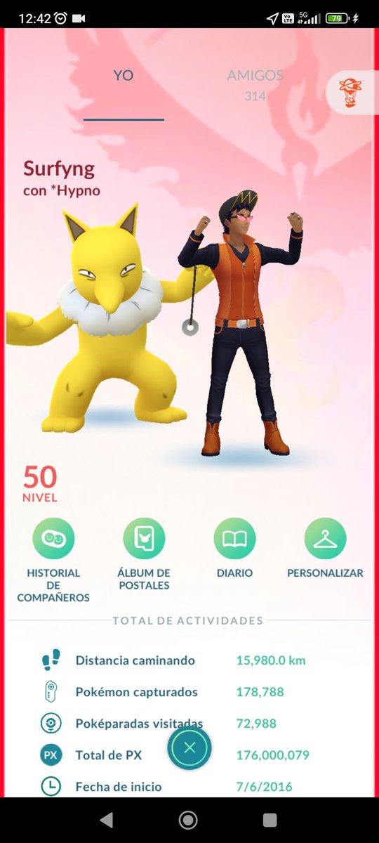 surfyng91's tweet image. Y así se llega al final del camino por subir al máximo nivel, en stream de @R0ckDoll que buen camino el llegar a 50 gracias a todos los amigos que se han hecho y no olvidando a los primeros @MorritaPokemon @jose_knepa @ivonerdzz y @Elrobadragones1  #pokemongo #level50