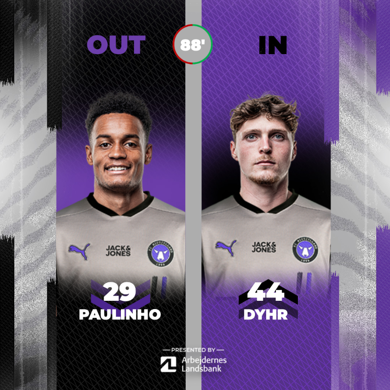 fcmidtjylland's tweet photo. 2x udskiftning.
#OMOFCM