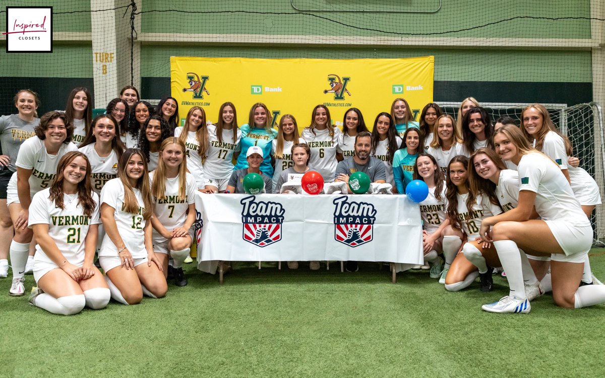 UVMwsoccer's tweet photo. UVM Women's Soccer Signs Olivia Friel Through 
@GoTeamIMPACT in partnership with @InspiredVermont - https://t.co/BDw3FWhd3f
#AllInAllTogether | #BeTheIMPACT https://t.co/5mENXKimD5