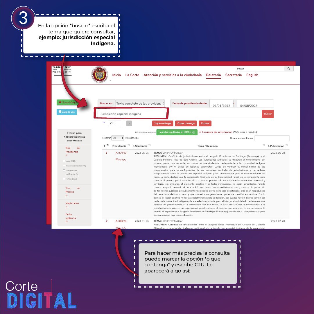 CConstitucional's tweet image. #CorteDigital | Formas para consultar Conflicto de competencia entre jurisdicciones

📖CONFERENCIA sesión 1️⃣: Jurisdicción Ordinaria laboral
y la Jurisdicción de lo Contencioso Administrativo: 👉acortar.link/ujdR91

Boletín ▶️ acortar.link/DFqAbF

@judicaturacsj
@ejrlbnet