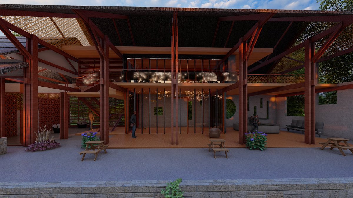 Ça a commencé comme un jeu... qui a très vite 'dégénéré'.
Maison tropicale, structure bois.
#SiwaraArchitects
