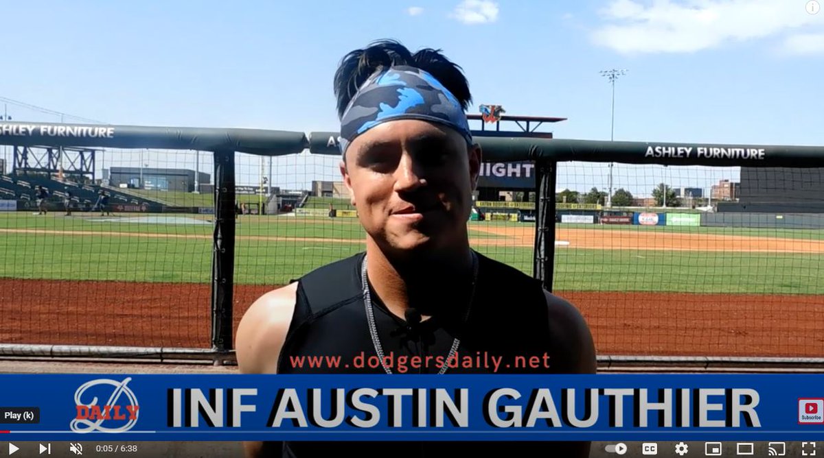Would love for you to check out our latest interview with Austin Gauthier, a young man who has had a great year. Gauthier is one of the best in the game at staying inside the baseball and using the big part of the field. 
Link to Interview
youtu.be/McTYvYtpuSE
#dodgers