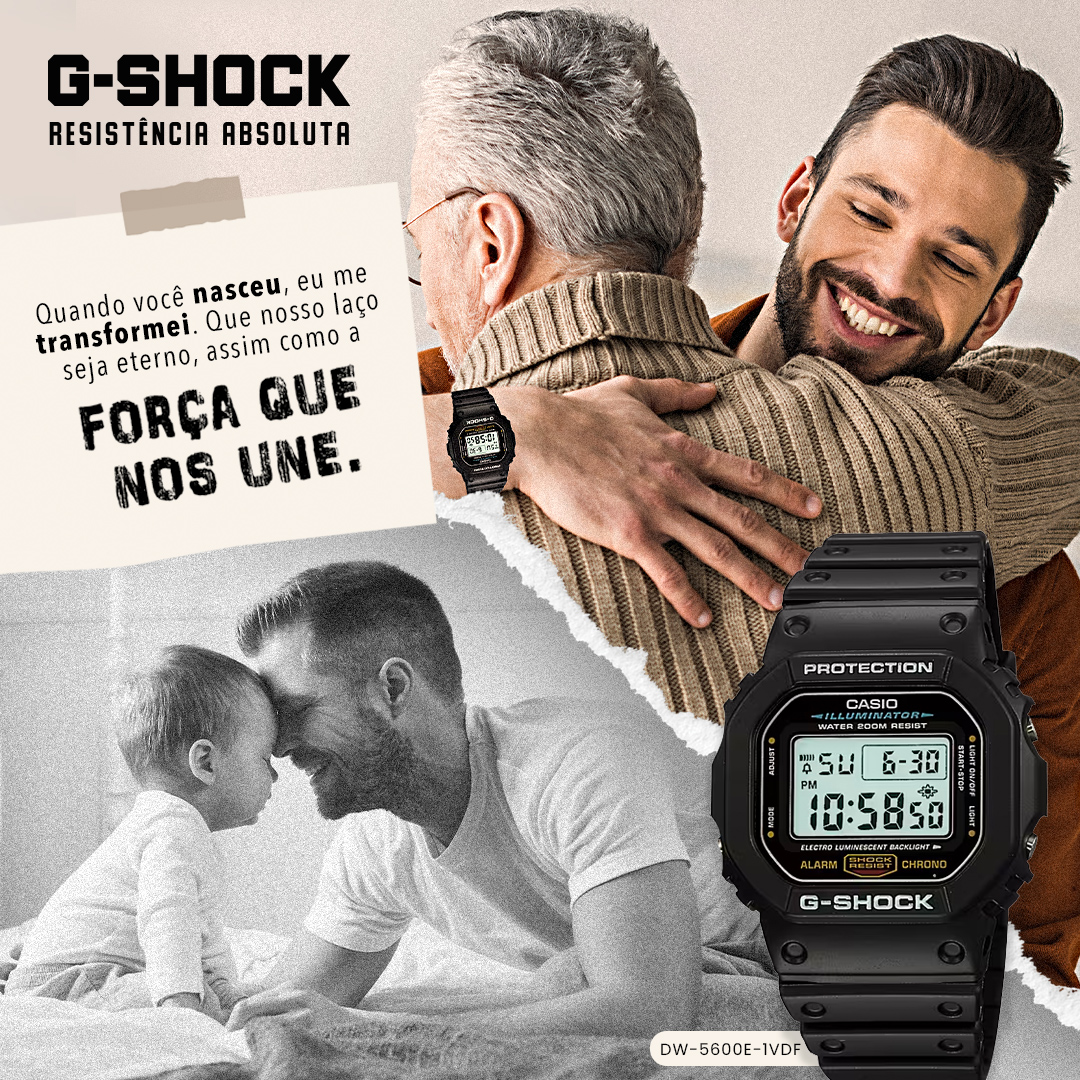 DW-5600, o clássico da G-SHOCK que o paizão com certeza vai amar. 😉 #FicaDica #DiaDosPais 

Relógios G-SHOCK, um presente para toda a vida!
gshock.casio.com/br/products/di… 

#GShock #GShockBrasil #GShockBR #CasioRelogios #DiaDosPaisGShock #DiaDosPais #DicaDePresente #ficadica #DW5600