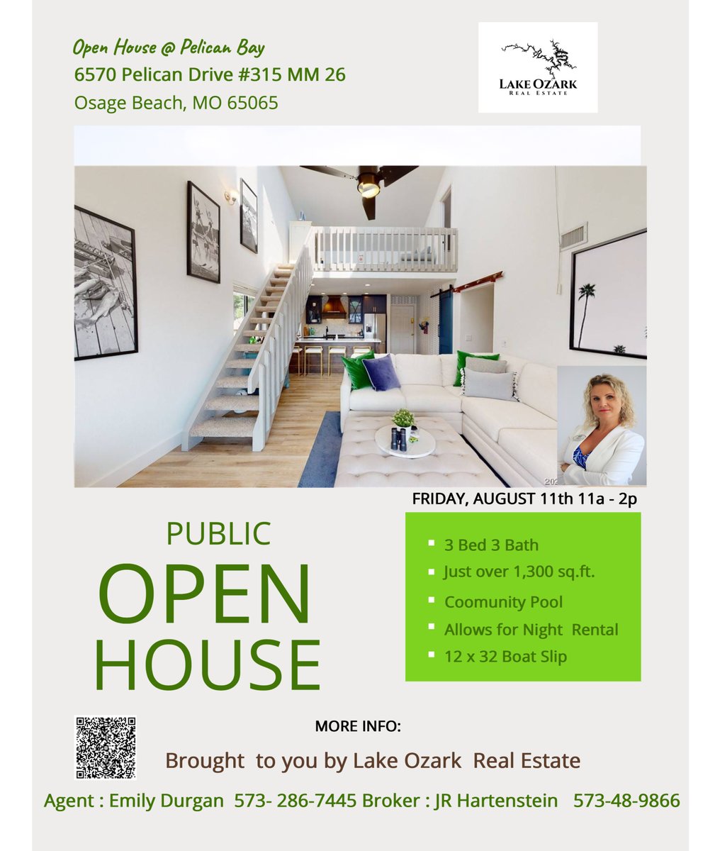 DurganRE3503795's tweet photo. Open House Tomorrow Friday August 11th 11am-2pm
6570 Pelican Dr. #315 Osage Beach, MO 65065
https://t.co/3yflV37jyL
Brought to you by Lake Ozark Real Estate https://t.co/JaXuFt9BaT