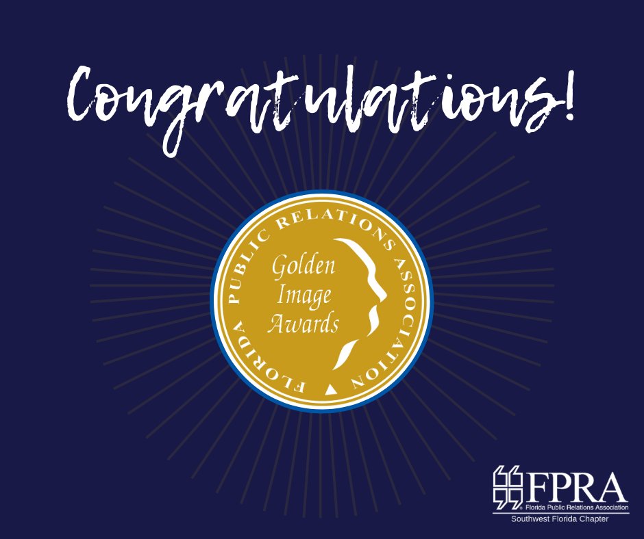 SWFL_FPRA's tweet photo. Congratulations to all of our Golden Image Award recipients! We are so proud of you! 

#FPRAGoldenImage #FPRAConference #YouBelongatFPRA https://t.co/8wtb0Jq0yV