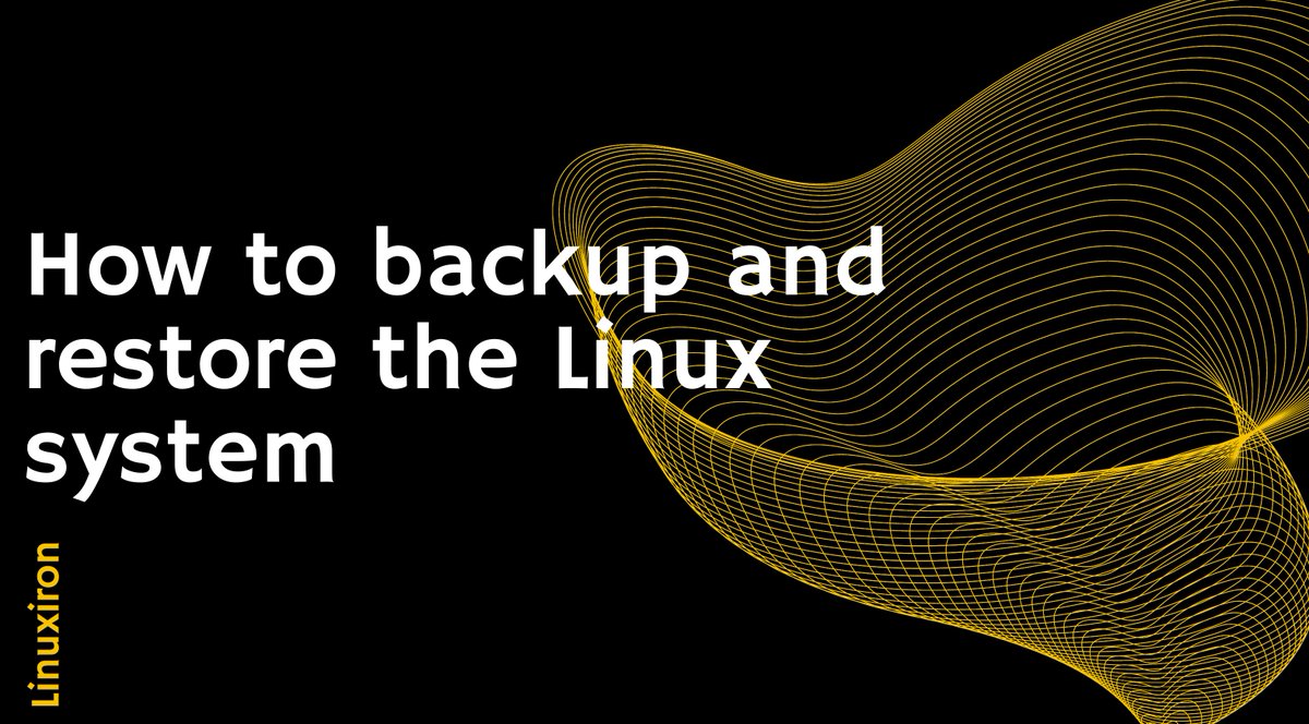 LinuxIron1's tweet photo. 👉Backing Up and Restoring Your #Linux System Like a Pro!! 

Want that?👇👇
Go and check this Article below
https://t.co/HnDyb5nqu9… 

#linux #ubuntu #debian #linuxpro #linuxtipsandtricks #linuxlovers #linuxiron #linuxcodes #learnlinux https://t.co/AOm8Z9IHT3