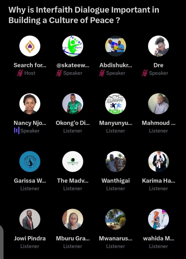 Peace is a process that calls for inclusity irrespective of your societal status. <a href="/SFCG_Kenya/">Search for Common Ground Kenya(@SFCG_Kenya)</a> <a href="/GPforEducation/">Global Partnership for Education</a> <a href="/FaithForFreedom/">FaithForFreedom</a> <a href="/JUHUDIMSA/">JUHUDI</a> <a href="/ZayedAward/">Zayed Award for Human Fraternity</a> <a href="/USIP/">U.S. Institute of Peace</a> <a href="/NCIC_Kenya/">NCIC Kenya</a> <a href="/CsosCoast/">Jumuiya Ya Mashirika Ya pwani</a> <a href="/freedomhouse/">Freedom House</a>