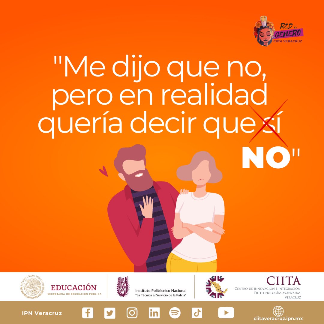 HaloHashgm's tweet photo. El CONSENTIMIENTO es mucho más que solo decir 'sí' o 'no'.
Implica que las personas tienen derecho a cambiar de opinión en cualquier momento; la comunicación  y el respeto mutuo son fundamentales para garantizar un consentimiento claro y válido en cualquier situación.🤚🧡

#IPN https://t.co/GXO8yrnFvg