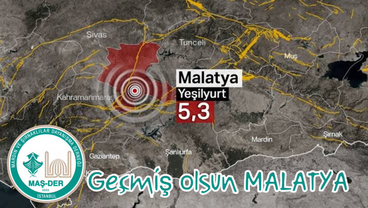 GEÇMİŞ OLSUN MALATYA! 

Merkez üssü #Malatya’nın/Yeşilyurt ilçesi olan 5,3 büyüklüğündeki depremden etkilenen tüm vatandaşlarımıza geçmiş olsun dileklerimizi iletiyoruz.

Rabbim, ülkemizi ve milletimizi her türlü afetlerden muhafaza eylesin.