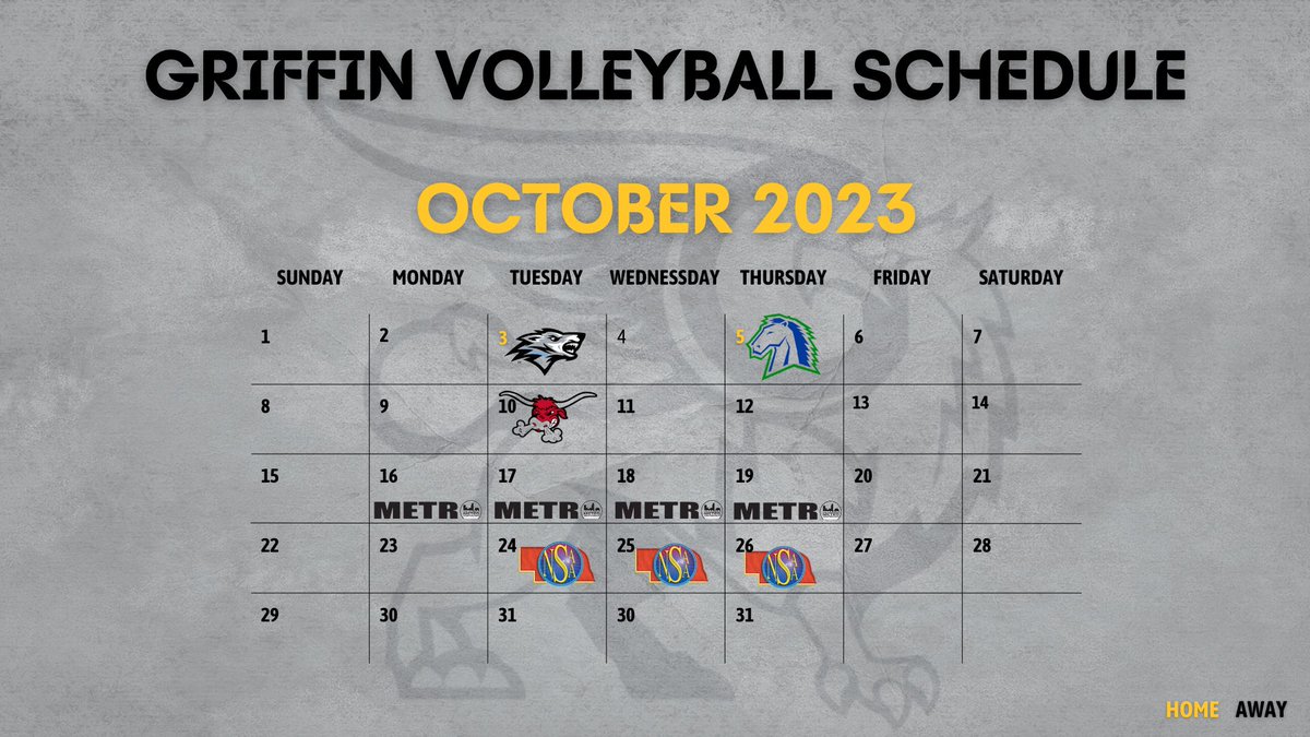 GretnaEastVB's tweet photo. 🗓️Mark your calendars
Here’s your 2023 Gretna East Varsity Volleyball Schedule!! Come cheer on your Griffins this fall🏐🤩
#GriffVb #GriffPride #UnderConstruction https://t.co/pThIDp5Rd7