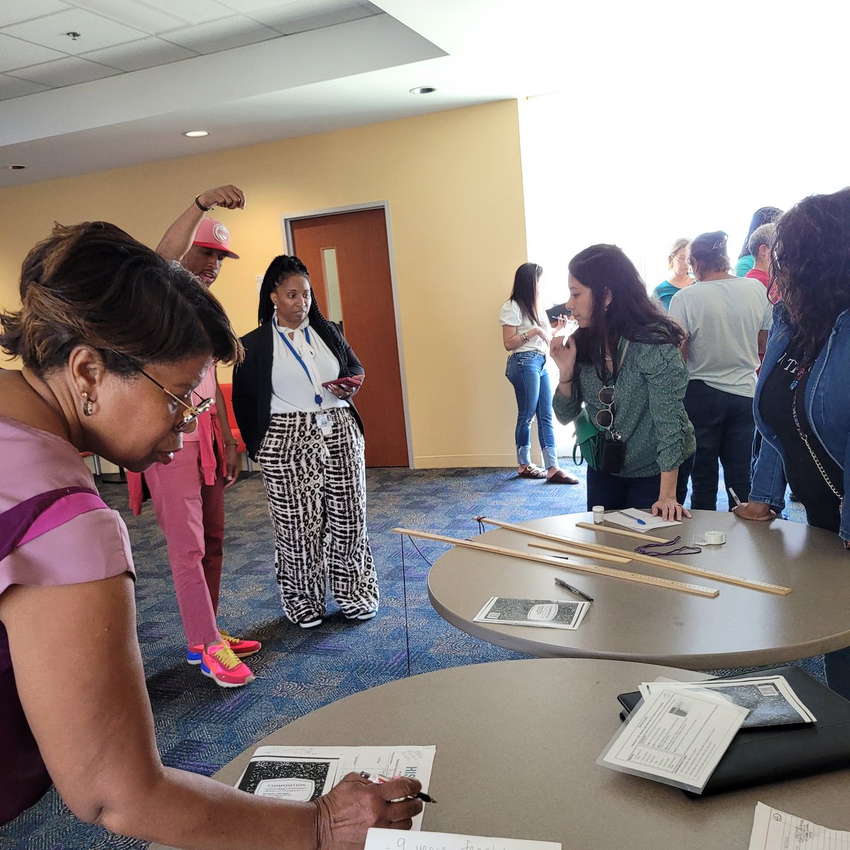 The joy on my face when realizing the HISD Taskcards made by @HISD_ElemSci are still being used at <a href="/HoustonISD/">Houston ISD</a>. It also helps to have a fantastic interactive PD with the one and only <a href="/LawShirlean/">Shirlean Law</a>