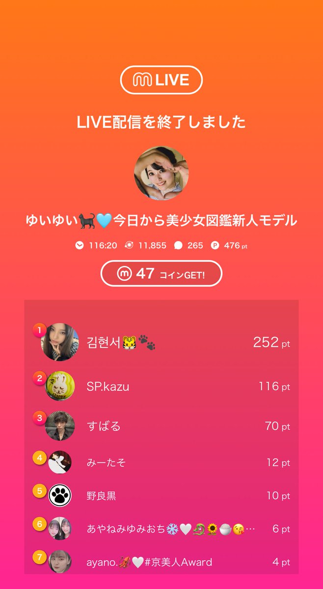 今日の〜初ドキドキミクチャライブ〜

初配信楽しかったです️🩵
配信ってこんなに楽しいんですね〜😳

ポイポイ、コメント、ファンもありがとうございました〜️

これからいっしょに楽しみましょう🎶
おやすみなさい🛌

mixch.tv/u/17694159