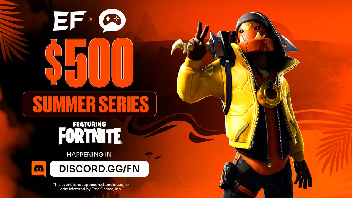 EliteScrims's tweet image. Elite x Gameram $500 Summer Event 🌞

5 days of money events, culminating in a $250 Cup 🏆

Requirements to play Cup:
1) Follow @EliteScrims &amp;amp; @Gameram_
2) Like + RT
3) @ 2 friends below

Join discord.gg/fn and send proof of completing the reqs to be given the role ❤️