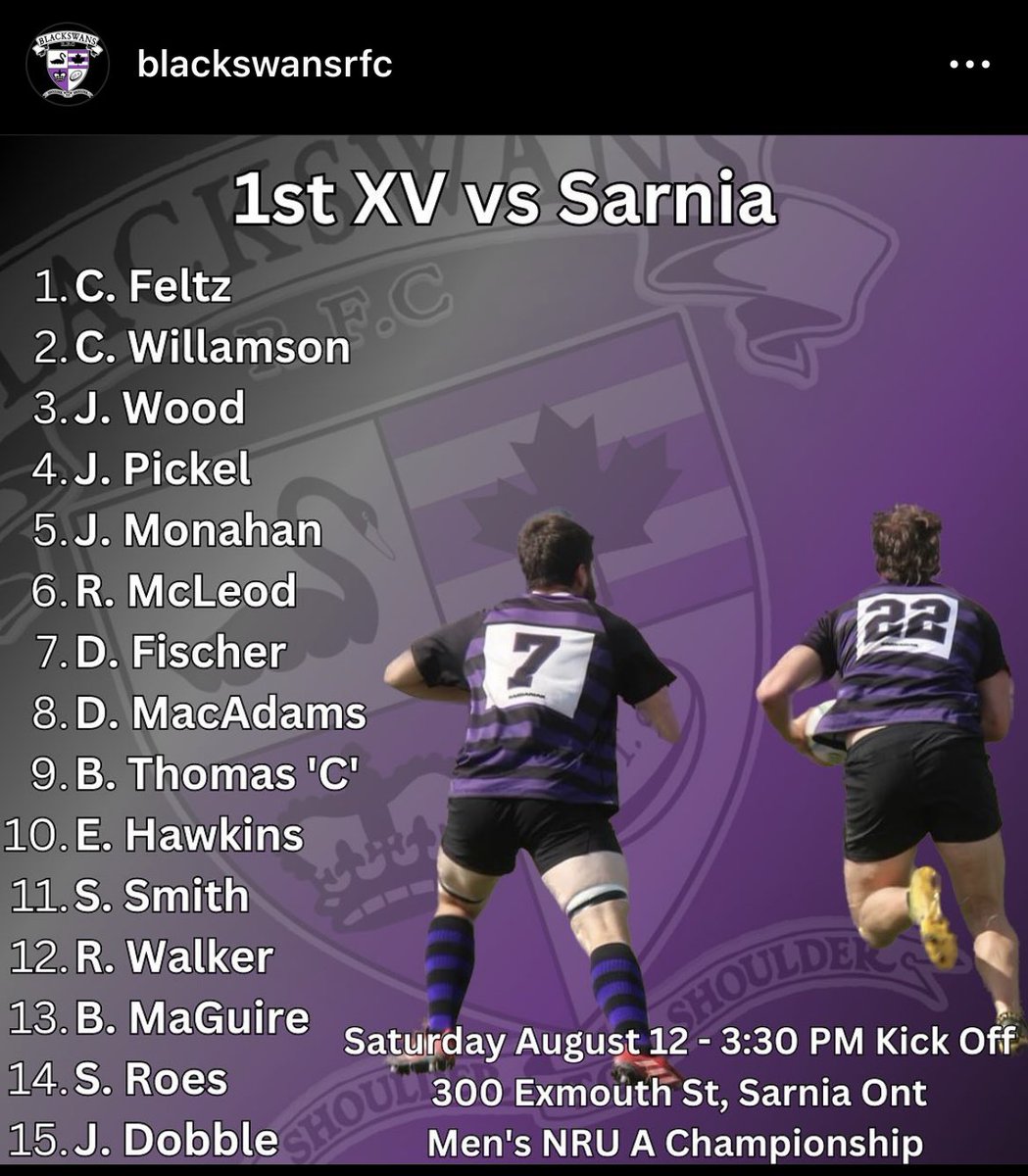 ChodeF3's tweet photo. Stage is set! Championship game vs Sarnia! Let’s go get it! #cuphunting 🦢💜🖤🏆 https://t.co/oPNSy79Mpu