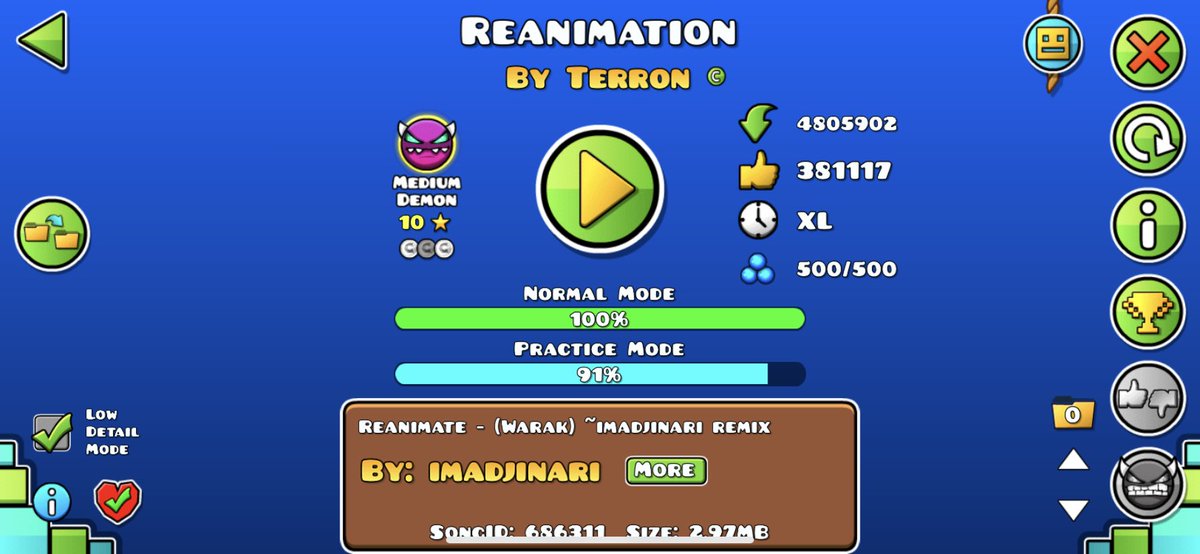 NotNixkvsn17's tweet photo. @WoodWaffles And I've almost beaten 2 hard demons https://t.co/8tyKSF325e