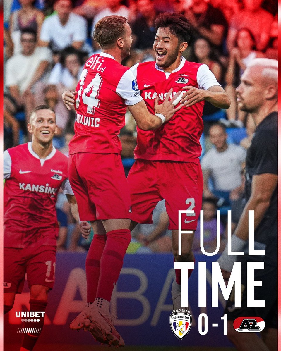 Foot_NL's tweet photo. @AndorreFootball @santacolomafr [Europa Conference League]

👍 Une victoire courte mais importante ! 

⚫️⚫️ FC Santa Coloma 0-1 AZ 🔴⚪️

🔴⚪️
🎯 Yukinari Sugawara 75' 🇯🇵

#FootNL #SANAZ https://t.co/XX9z7hDEWj