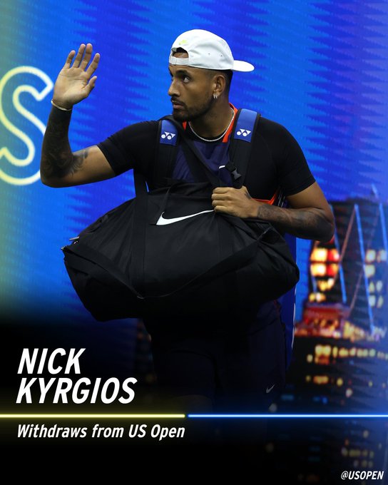 Nick Kyrgios withdraws from the US Open