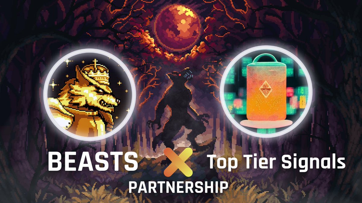 ProsperaProfits's tweet photo. BEASTS x @TopTierSignals Partnership

We are very excited to partner with Top Tier to provide ALL BEAST holders full access to their Entry Sniper Trading Indicator! 📈

We look forward to adding to our members' toolchest for trading on the charts! 🐺