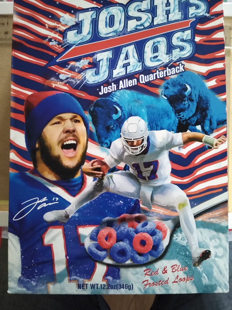 bhulbert512's tweet photo. @JoshAllenQB Found this at #wegmans in Virginia! Breakfast is looking good! #billsmafia is going strong in #fredericksburg! Go Bills! https://t.co/ULMBymMiTT