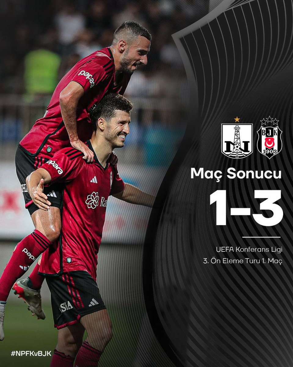 UEFA Konferans Ligi 3. Ön Eleme Turu ilk maçını 3-1 kazanıyoruz. 💪😎 

⚽ 14' Aboubakar
⚽ 23' Muleka
⚽ 62' Salih Uçan
⚽ 79' Lebon