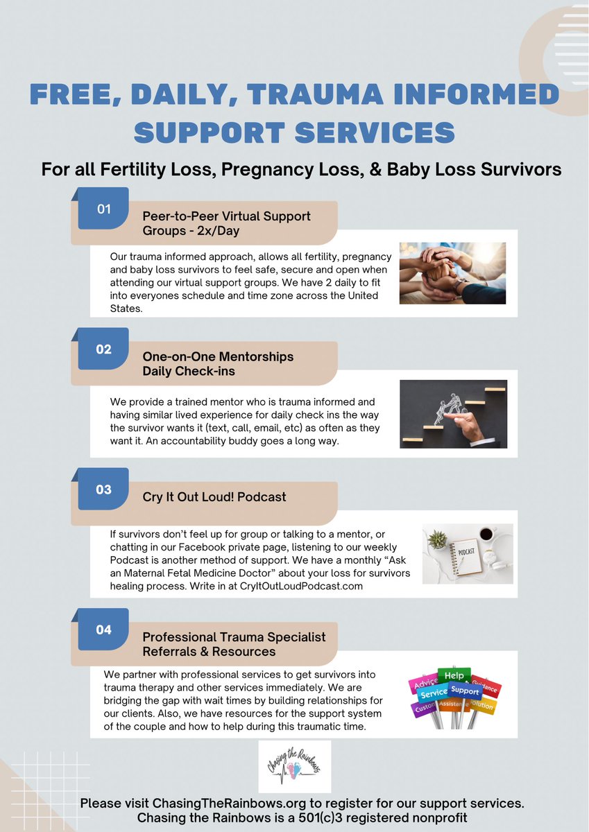 CryitoutloudPod's tweet photo. 501(c)3 #nonprofit with daily, free, #trauma informed support for all #fertilityloss #pregnancyloss #babyloss survivors! 
https://t.co/7A5EhIbPkC https://t.co/VwMuwT03iF
#infertility #infertilitysupport #fertilitylosssupport #miscarriagesupport #babylosssupport #stillbirth https://t.co/rnnLpPvt25