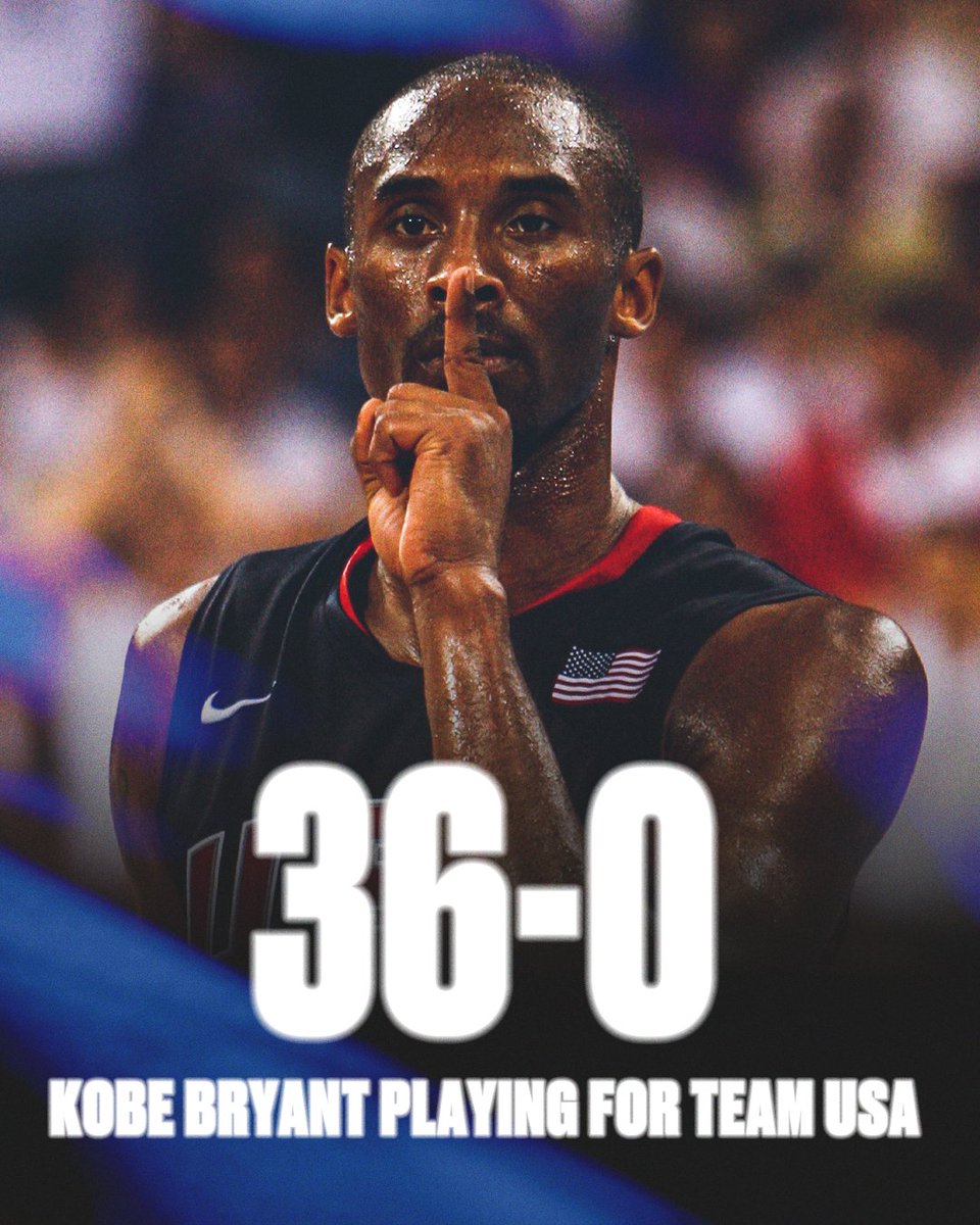 Kobe Bryant never lost a game with Team USA 🐍 🇺🇸