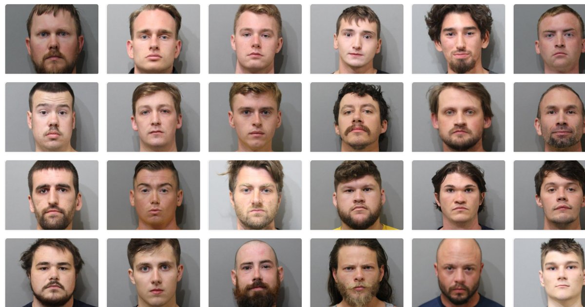 The individuals pictured here have pleaded with the public to cease harassment, as they have already suffered the loss of friends, family, and jobs due to this story.

On June 12, 2022, the Kootenai County Sheriff's Office released the names and photos of 31 members of the white