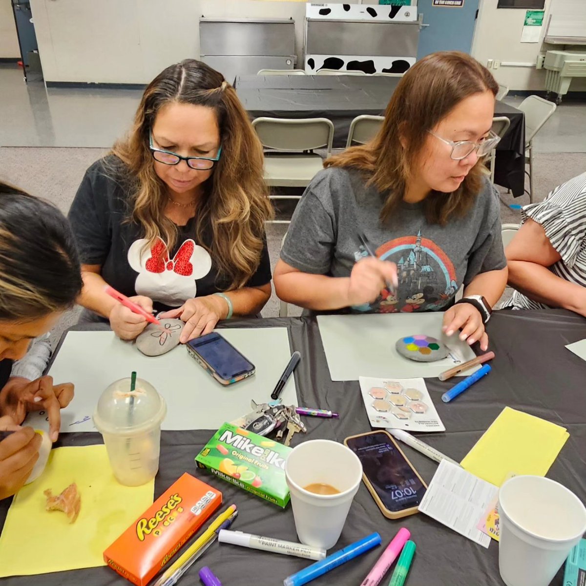collegewood_el's tweet image. Today I met with my classified staff to review PBIS and share about our theme- Cultivate Belonging 🌱. Like the teachers, they all made their authentic self rock portraits. #cultivatebelonging🌱 #developingmindsnurturinghearts
