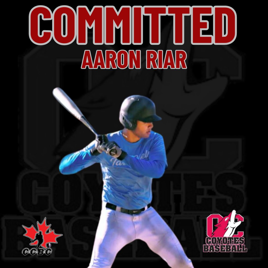YotesBaseball's tweet photo. We are excited to announce the signing of RHP/OF Aaron Riar from Calgary AB. 

Welcome to the Yotes Family!

#HeartheHowl #offtheboard #ccbc #occoyotesbaseball #committed #pbrbc

@CastanetNews @KelownaNow @KelownaCapNews @KelownaCourier @OkanaganCollege https://t.co/oL7Ah2tb1N