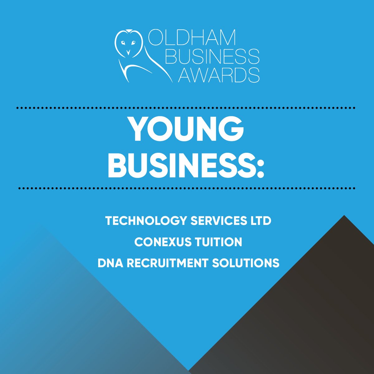 OldhamBA's tweet photo. Young Entrepreneur: @DSHarris_94, North Star Business Solutions Ltd; Bobbie-Leigh Tindall, B&L aesthetics and beauty training; and Rubena Begum, Jacksons MW Ltd.
A huge congratulations to all our finalists! https://t.co/IWNUZy6ZAs