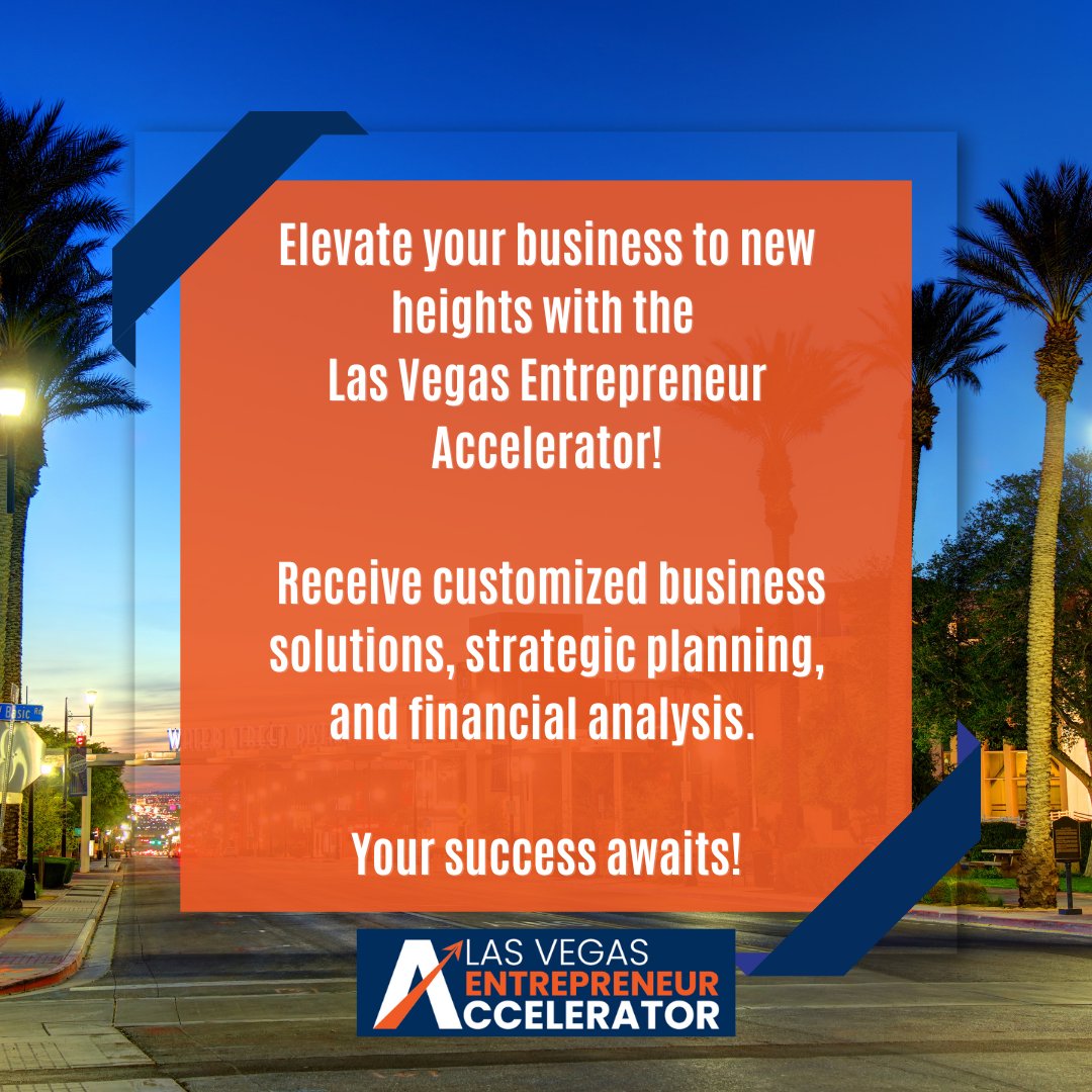 Scale your business to new heights with the Las Vegas Entrepreneur Accelerator and reach for the stars! 🚀💼

#BusinessGrowth #Entrepreneurship #AcceleratorProgram #CustomizedSolutions #CorporatePartnerships #CapitalFunding #FuelYourGrowth #LasVegasEntrepreneur