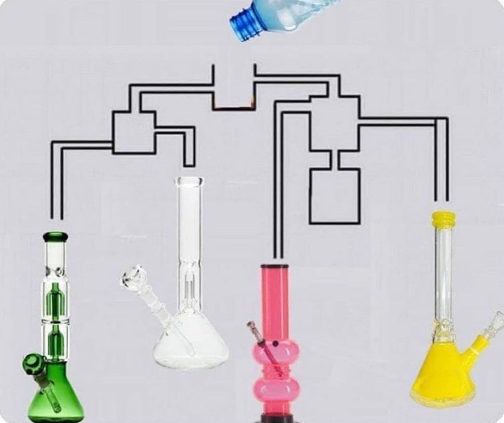 Which bong will fill first?