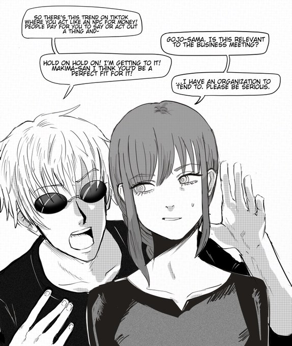 Gojo and Makima's important business talk.