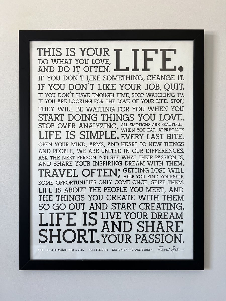 “This is your life. Do what you love and do it often.”

This <a href="/holstee/">Holstee</a> poster is full of so many powerful messages.

I’m sharing it today in hopes you see a message or 2 that moves you towards your dream life. 

Take what serves you most today…and run with it!